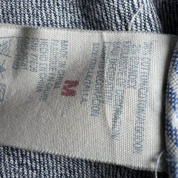 Tommy Hilfiger Jean Jacket Women M Blue Cropped Medium Wash Button Up Denim - Picture 9 of 11